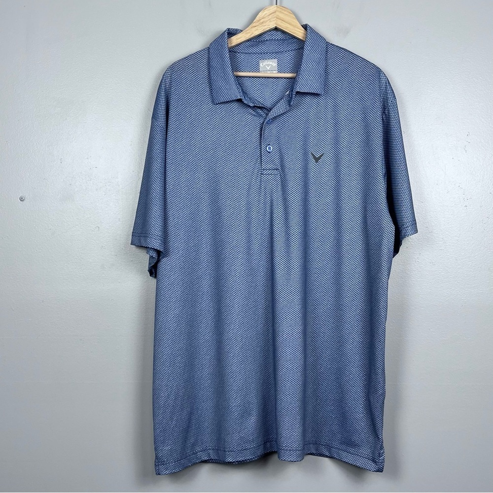 Callaway Golf Men's Geometric Patern Performance Polo Size Xl; Resortwear, Sport